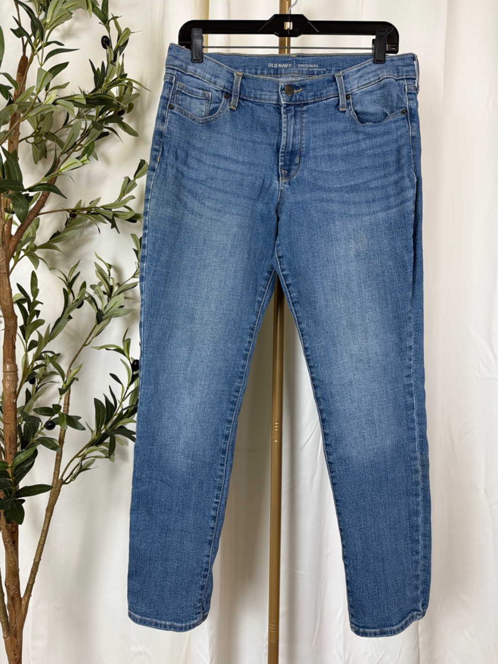 Old Navy Original Mid Rise Skinny Jeans in Medium Blue Wash Sz 10 Short (B6)